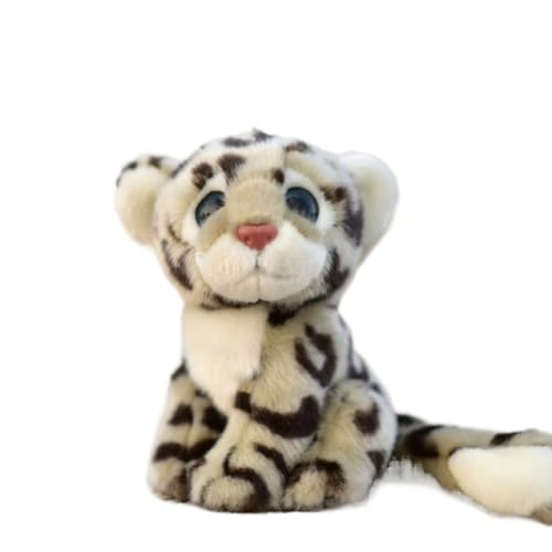 Peluche léopard des neiges grande poupée : créez une ambiance faune sauvage chez vous