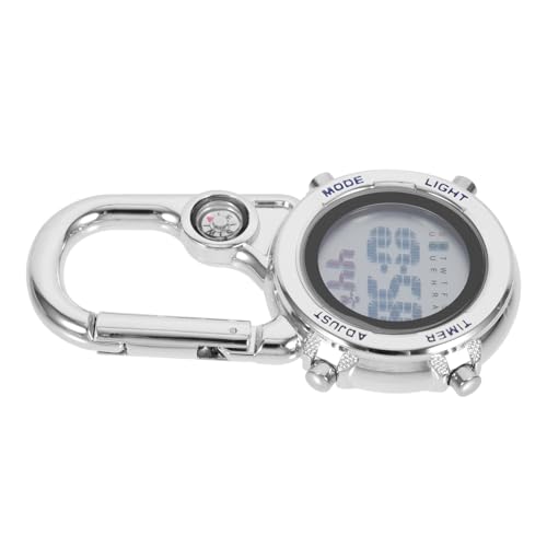 Montre digitale à clip en métal mousqueton étanche pour randonnée