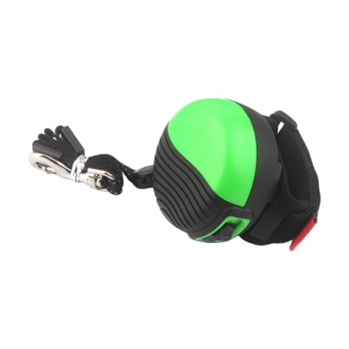 Zynphancer 伸縮式犬用リード ナイロン製 幅広リストバンド 2.5m 白色 (緑)