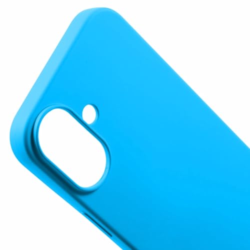 Image of ArmourPro Silicone Back Case for iPhone 16 Soft-Touch Case | Bright SkyBlue