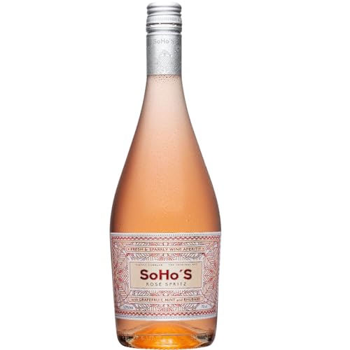Soho - Vino Rosado Spritz | Ideal para el verano | Sabor afrutado y refrescante | Bajo en alcohol | Perfecto para fiestas y momentos especiales | 1 Botella 75cl