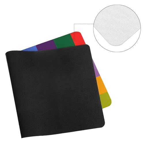 Image of Rainbow Checkered Extended Gaming Mouse Pad, with Stitched Edges Large Mouse Pad Desk Protector, Rubber Base Mousepad Keyboard Mouses Mat for Work Game Office Home- 32 inch X 16 inch Inch