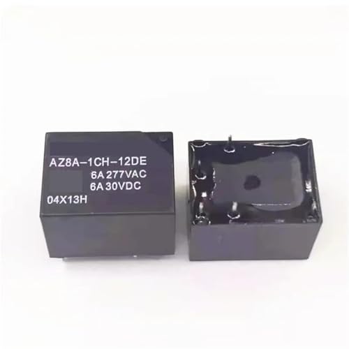 Relais AZ8A1CH12DE 12 V CC 6 A composant 5 broches lot de 10