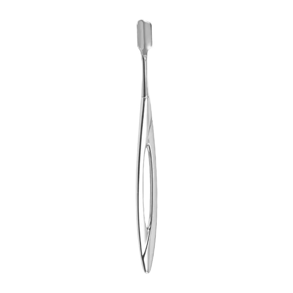 Outil multifonction à double tête en acier for repousser les peaux mortes avec un design ergonomique et une utilisation confortable. Convient for le soin des ongles et le choix idéal for une utilisati
