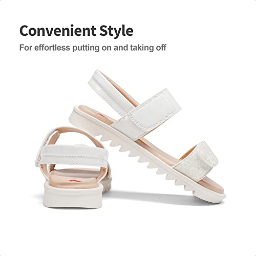 Image of DREAM PAIRS Girls Sandals Glitter Two Strapped Casual Open Toe Sandals Little Kid /Big Kid
