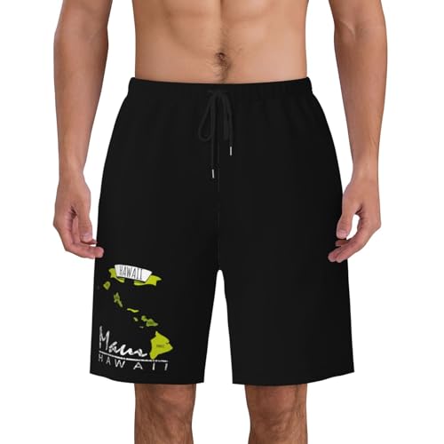 Maui Hawaiian Islands Mens Swim Trunks Quick Dry Board Shorts 7" - Hawaii Beach Swimwear4