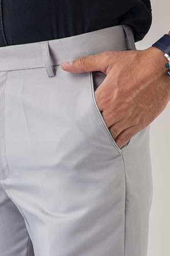 Image of VX9 Men's Formal Trousers, Smart Office & Business Wear, Classic Fit