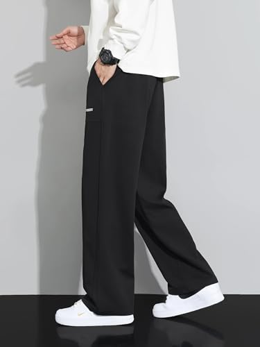 Image of Samfor Mid Rise Stretchable Baggy Track Pants for Men - Premium Polycotton Causal Baggy Fit Jogger