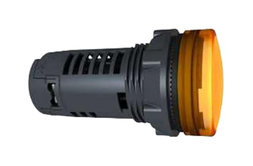 Piloto luminoso naranja monobloque 230V para prevenir fallas y supervisar tensión en paneles