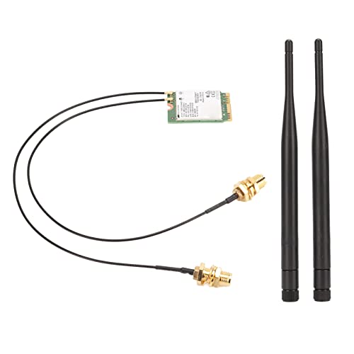 Carte Module WiFi 6E 802.11AX Gigabit Tri Band M 2 avec 2 Antennes PC