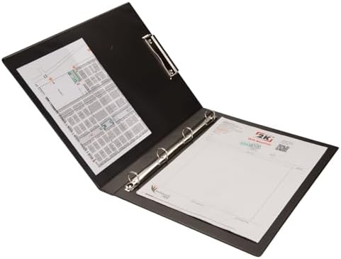 2K 295S Biala Çift Mekanizmalı Klasör Sekreterlik ve 4 Halka Mekanizma, Siyah - Görsel 1