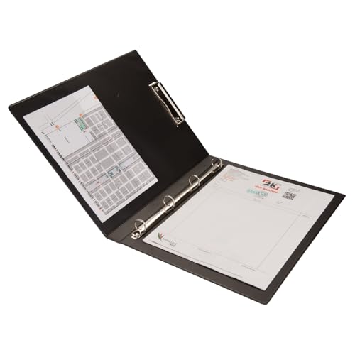 2K 295S Biala Çift Mekanizmalı Klasör Sekreterlik ve 4 Halka Mekanizma, Siyah