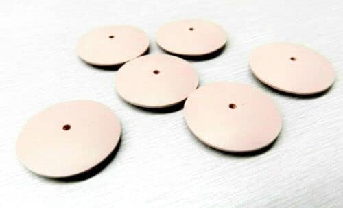 Silicone Polishing Wheels Knife Edge Pink Extra Fine for Jewelry Making Made in Germany Pack of 10 by JTS