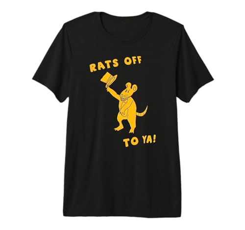 Rats Off To Ya! Funny Mouse Costume Magician Rat Novelty Tee Premium Tri-blend T-Shirt