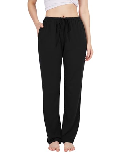 BAMBOO COOL Women's Pajama Pants Comfy Lounge Sleep Bottoms with Pockets Stretch Drawstring Casual...