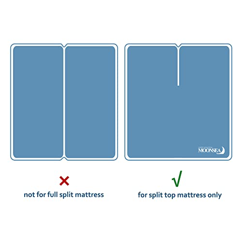 Waterproof Split Top King Mattress Pad Protector for Adjustable Bed, 34" Top Split from Head, Noiseless, Soft Padded Matress Protector