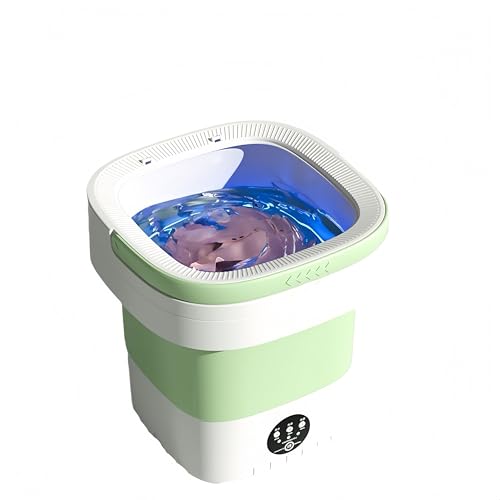 Mini Portable Washing Machine,12L Foldable Washer with 3 Modes & Blue Light Disinfection – Ideal for Baby Clothes,No Installation Compact Laundry Machine,...