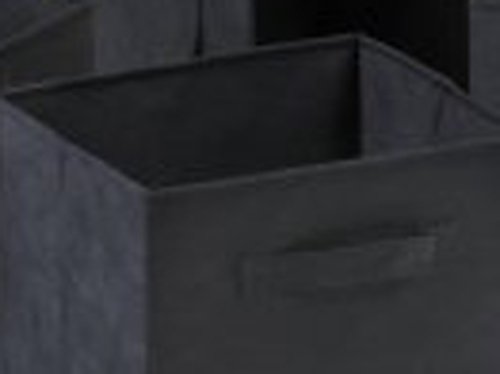 Winsome Capri Set Of 6 Foldable Black Fabric Baskets, 6 Small, #TOP6