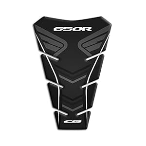 Protège-réservoir en résine 3D compatible avec Honda CB 650 R 2019-2021 GP-738 (noir)