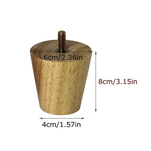 Patas cónicas para mesa de centro fabricadas en madera de roble de alta densidad 3