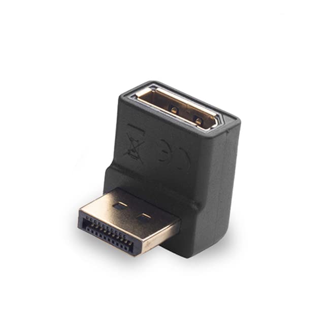 ALYYDBG Right Angle Displayport 1.4 Socket Adapter Model B