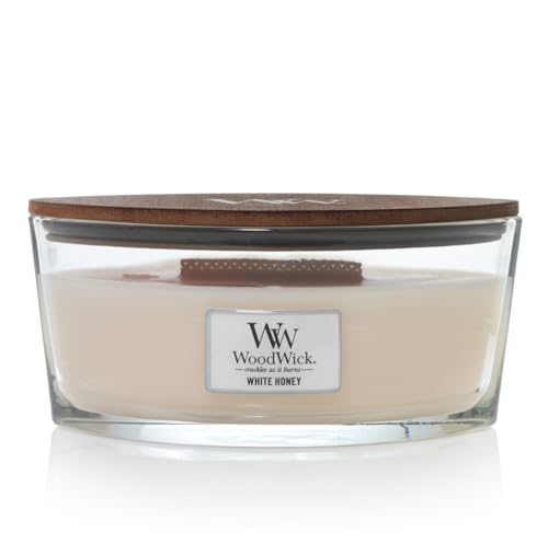 Woodwick White Honey Jar Candle, Ellipse