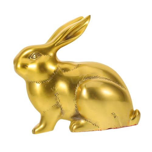 Statue lapin laiton haut de gamme pour decoration interieur - 2