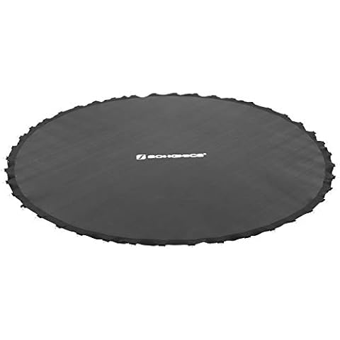 SONGMICS Lona Salto de Cama Elástica, Alfombrilla de Salto 263 cm de Diámetro, Negro Cover