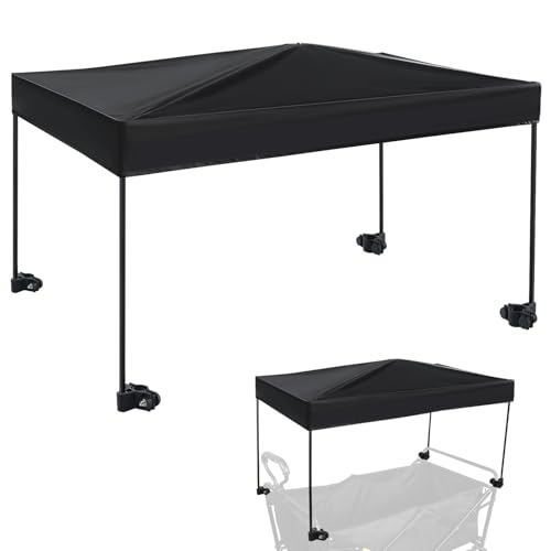 VOONKE Wagon Canopy Cover Garden Portable Outdoor Push Awning Stroller Canopy for Garden Wagon Shopping Camping Fits Folded and Collapsible Wagons 22 35.4 Inch