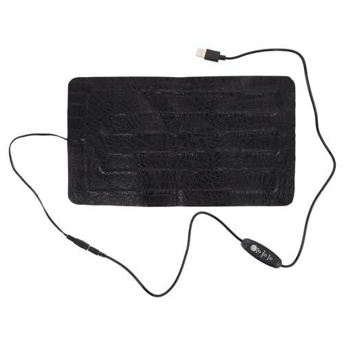 Mikikit 1Pc Reptile Heating Pad Electric Heated Mat for Reptiles Portable Heating Cushion for Cold Weather for Turtles Lizards Frogs and Snakes