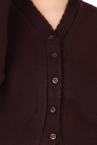Image of Women Winter Wear V-Neck Full Sleeves Regular Fit Woollen Blouse