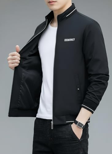 Image of ODDMONKEY Mens Jackets || Jacket For Men || bomber jacket for men || Lightweight Outwear Sportswear Bomber Jacket