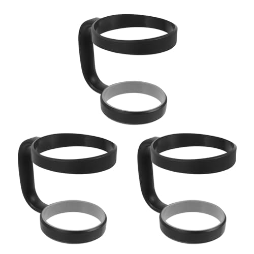 BESTonZON Adjustable Tumbler Handle with Anti-Slip Grip for 30Oz Cups Travel Mug Handle Compatible with Popular Tumbler Brands Ergonomic Outdoor Holder Set of 3
