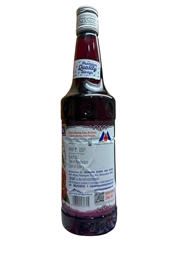 Image of Manama Cherry Fruit Flavoured Syrup for Mocktails and Cocktails, 750ML