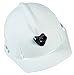 MSA 448914 TopGard Polycarbonate Cap Style Bump Cap with 1 Touch Suspension and Lamp Bracket and Cord Holder, White