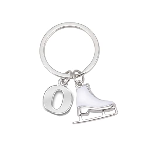 Likgreat Ice Skate Keychain Figure Skating Keychains For Girls Initial Ice Skating Charm Keyring Handbag Decoration #TOP16