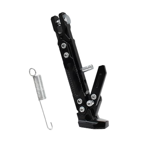 Support latéral béquille moto universel noir pour stationnement tout-terrain