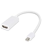  Adaptateur Mini DisplayPort DP vers HDMI, Thunderbolt pour Apple MacBook, Pro 13, 15, 17 Air, iMac, Mac Mini, Pro, Microsoft Surface Pro, 2, 3, 4, Lenovo ThinkPad X1, Dell XPS 12 MLK, 13, 14, 15, 17