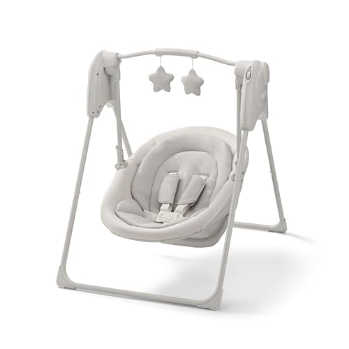 Graco Slim Spaces Compact Baby Swing - Indoor Infant Swing Baby Registry Must Have Gifts for New Parents