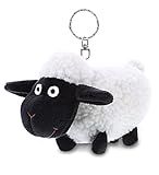 DolliBu Black Nose Sheep Stuffed Animal Plush Keychain - Super Soft Farm Animal Plush Keychain, Stuffed Sheep Charm Keyring, Cute Animal Keychain Sheep Toy Accessory for Backpack, Purse- 5 Inches