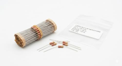 Image of BRANDED Carbon Film Resistor 1 /4 watt 4 Band Tolerance 5% - Total 100pcs Value (2K2 Ohms) | 5% Tolerance, 100pcs Total