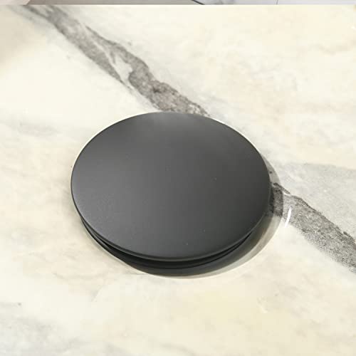 Vokim Black Bathroom Vessel Sink And Faucet Combo -Vokim 16 Inchx12 Inch Black White Marble Coated Porcelain Ceramic Vessel Vanity Sink Art Basin& Black Faucet Combo thumb #6
