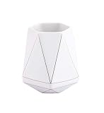 Flytreal Ceramic Pen Pencil Holder, Small Desk Organizer Pencil Makeup Brushes Holder Storage Cup St