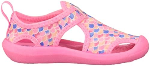 OshKosh B'Gosh Girls Aquatic Water Shoe Sport Sandal, Fuchsia/Multi, 9 Wide Toddler | Image 5