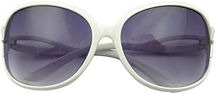 White Women's Sunglasses Large Frame Sunglasses Fashion Eyewear
