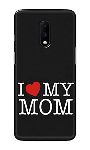 Image of PRINTFIDAA I Love My Mom Hard Back Cover for OnePlus 6T / OnePlus 7 Back Cover -(P6) KAT1006
