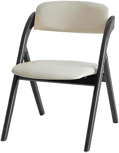Chaise pliante en bois rembourrée et empilable avec housse amovible pour salle à manger