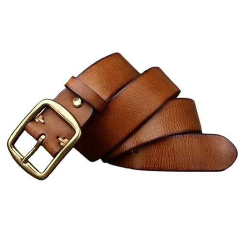 Ceinture en cuir pleine fleur durable pour homme et femme