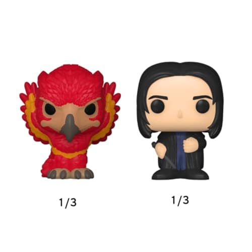 Funko Bitty POP! Harry Potter - Harry Potter™, Draco Malfoy™, Dobby™ and A Surprise Mystery Mini Figure - 0.9 Inch (2.2 Cm) Collectable - Stackable Display Shelf Included - Gift Idea - Cake Topper