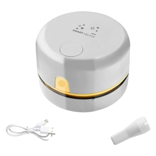 Sirxlevcy Aspirador de Escritorio, Mini Aspirador de Polvo de Mesa, Barredor de Polvo de Mesa Recargable, Mesa Limpiadora de Polvo de Mano-